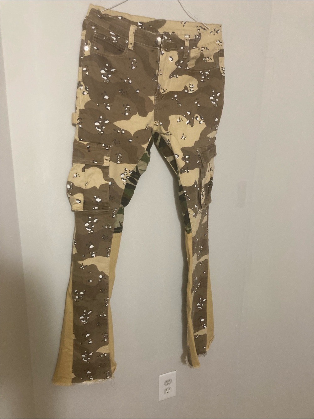 Men's Skinny Camo Cargo Jeans - Brown/Tan